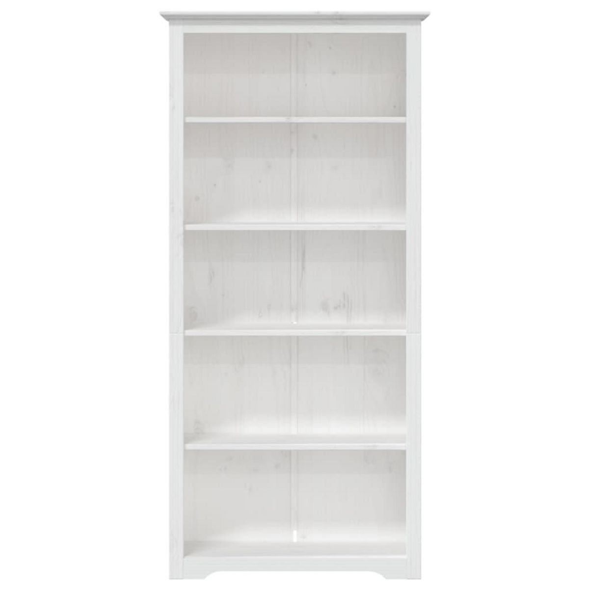 VIDAXL Bibliotheque BODO blanc 82x40x173 cm bois pin massif 5 niveaux