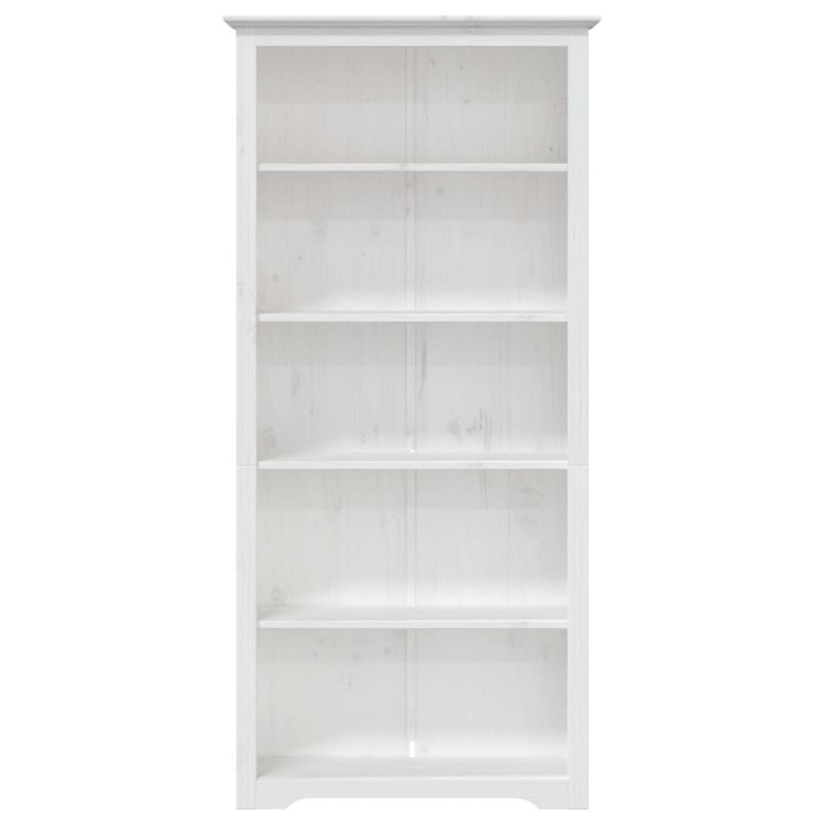 VIDAXL Bibliotheque BODO blanc 82x40x173 cm bois pin massif 5 niveaux