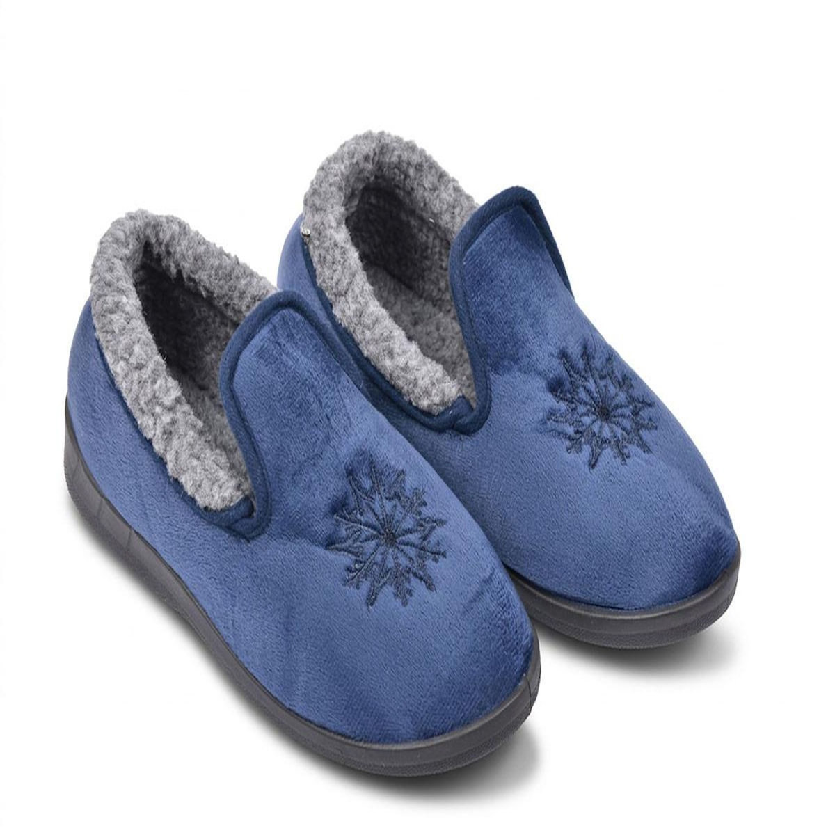 OZABI OZABI Pantoufles Femme Velours Charentaises Chaudes Antidérapantes