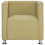 Voir la diapositive 3 : VIDAXL Fauteuil cube Vert Tissu