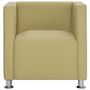 Voir la diapositive 3 : VIDAXL Fauteuil cube Vert Tissu