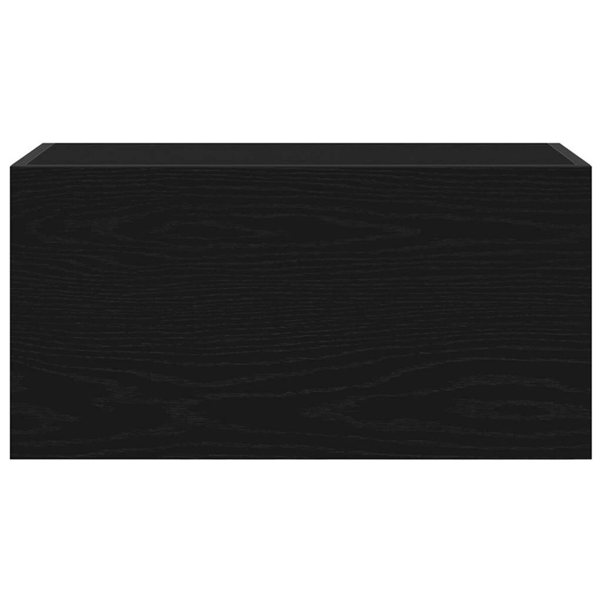 VIDAXL Armoire murale de bain noir 60x25x30 cm bois d'ingenierie