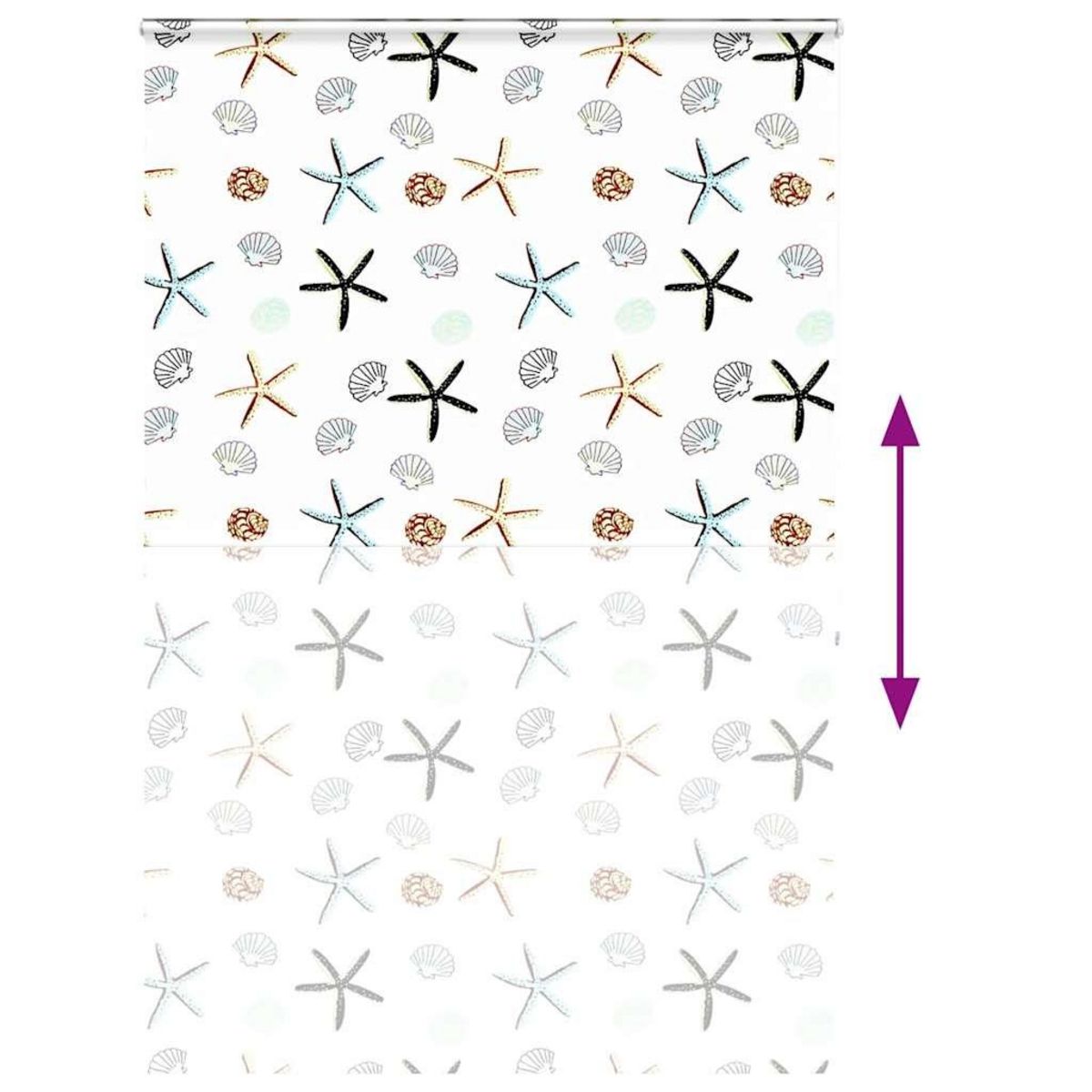 VIDAXL Store enrouleur de douche avec cassette largeur du tissu 156 cm