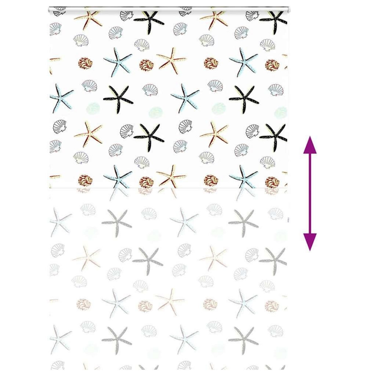 VIDAXL Store enrouleur de douche avec cassette largeur du tissu 156 cm