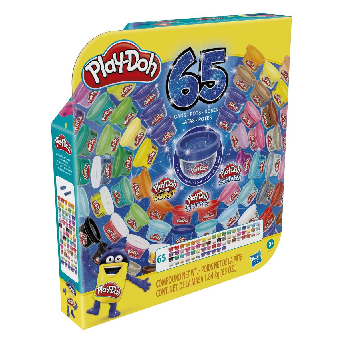 HASBRO Play-Doh 65 ans Coffret 65 pots