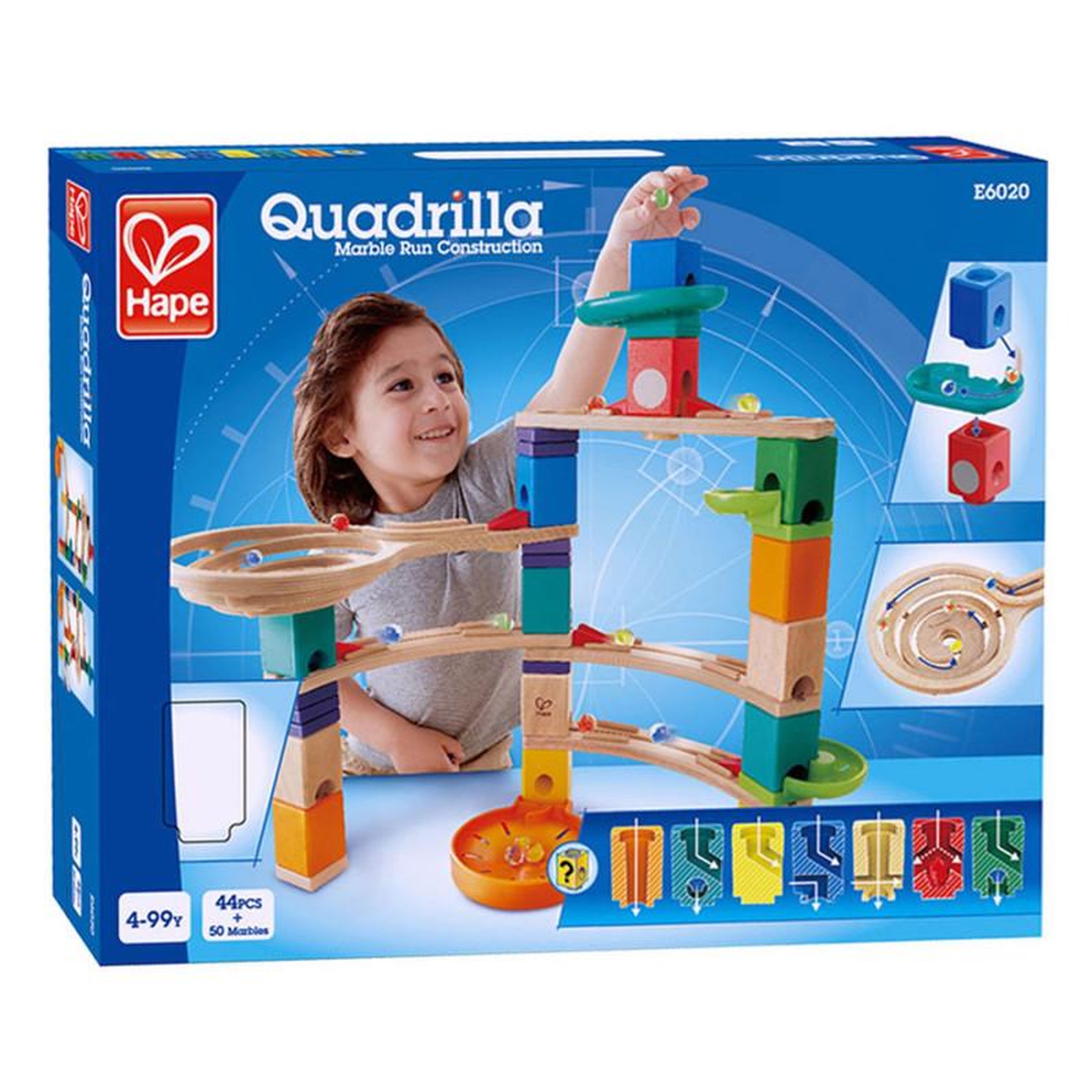 Voir la diapositive 2 : Quadrilla Quadrilla Wooden Ball Track - Cliffhanger