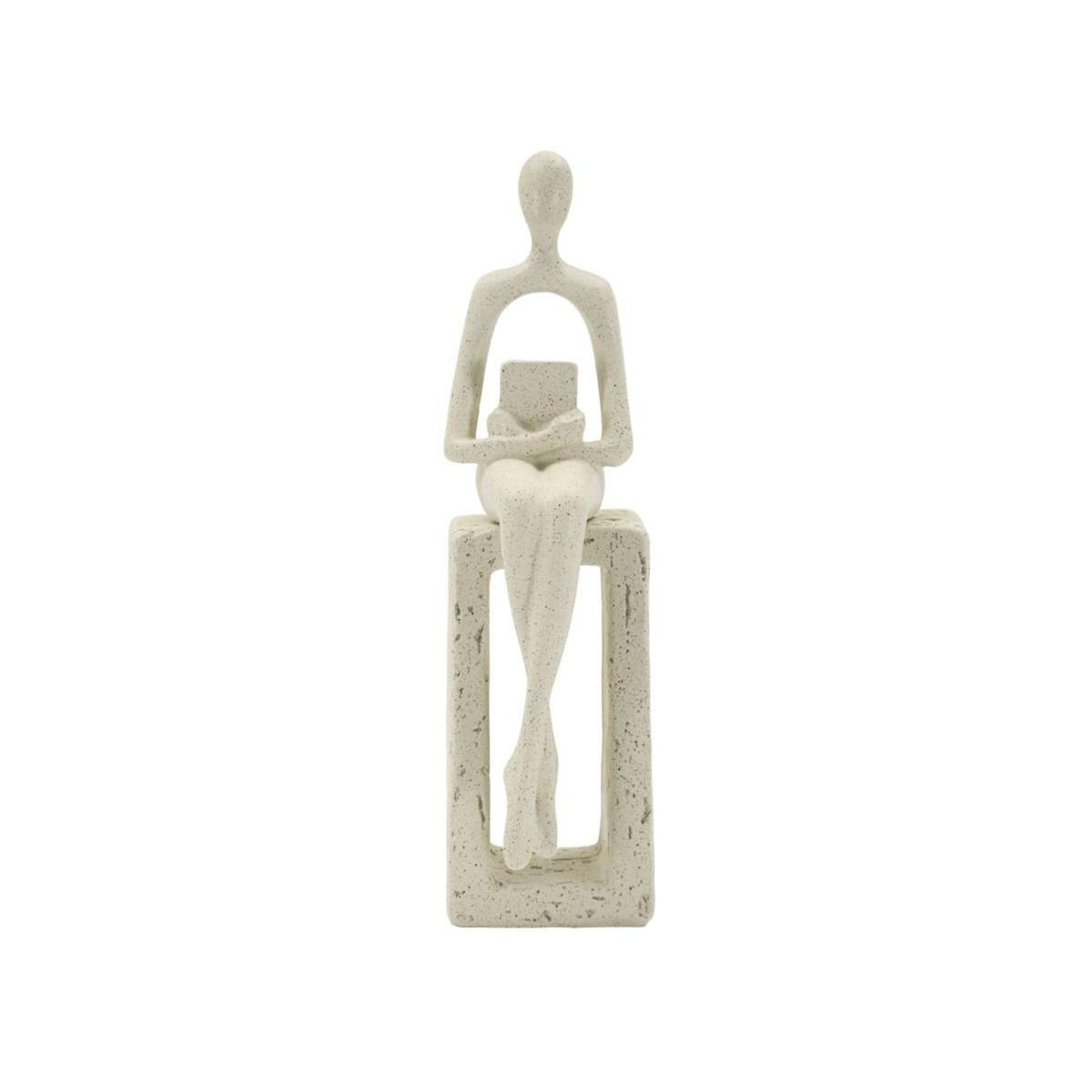 Paris Prix Statuette Déco Seule  Stons  24cm Crème