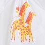 INEXTENSO Ensemble t-shirt manches courtes girafe + short gaze de coton + bandeau bébé fille