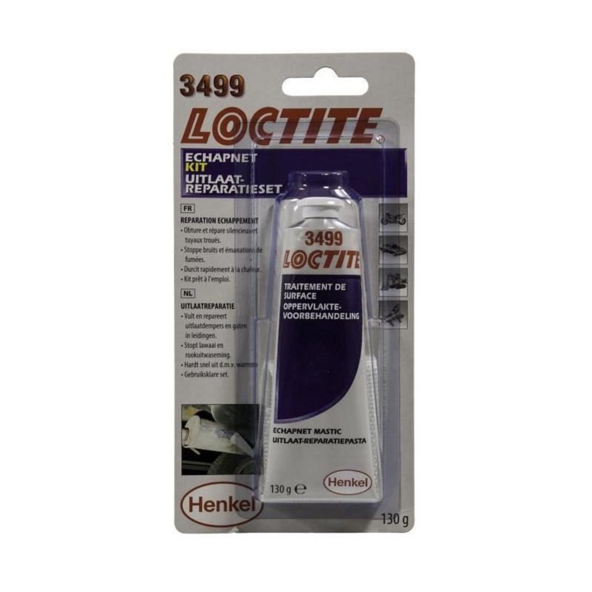 Loctite LOCTITE 3499 Kit de reparation echappement Echapnet - Sans amiante - Blanc - 130 g