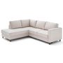 Voir la diapositive 5 : LISA DESIGN Jake - canapé d'angle gauche 5 places convertible en tissu velours relief