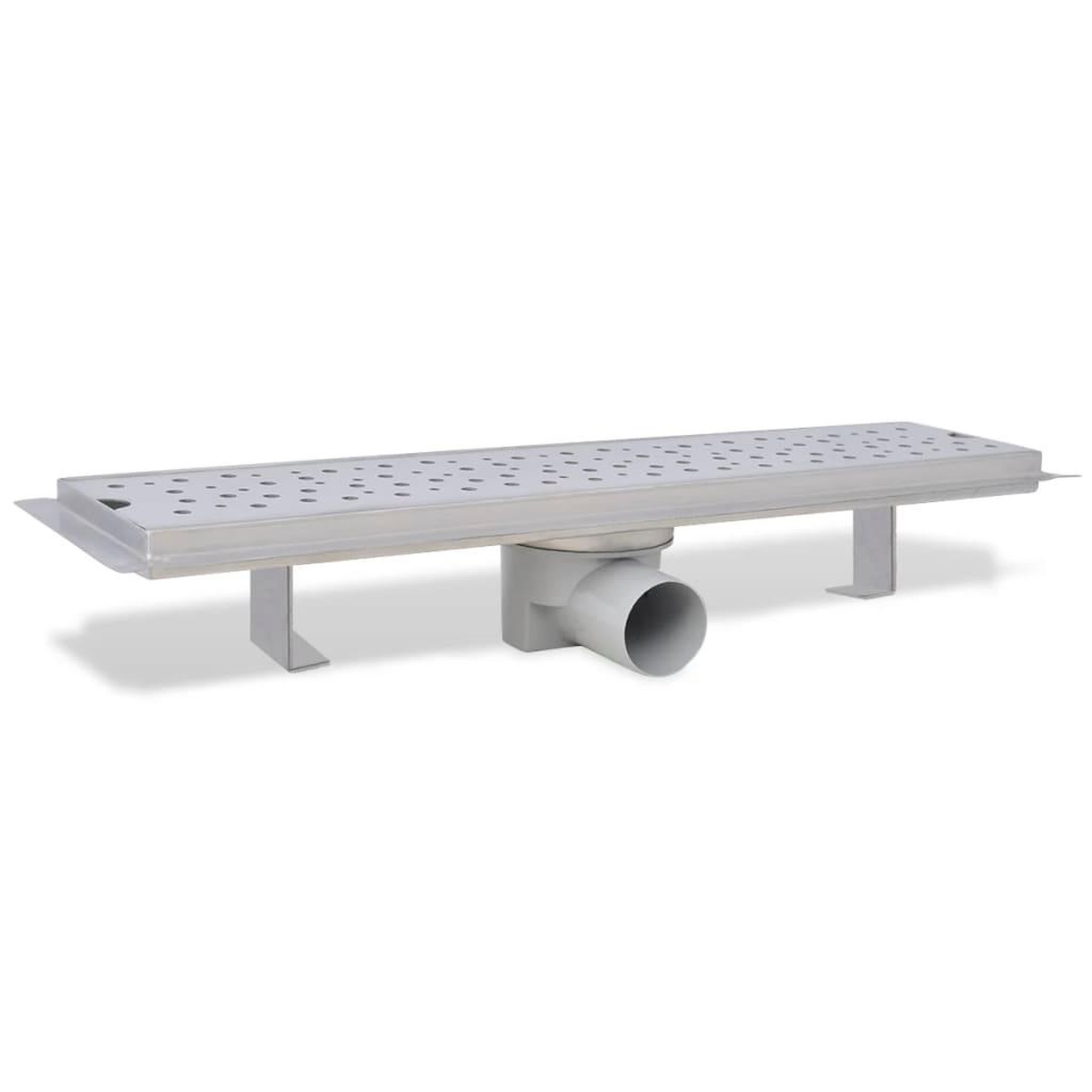 Voir la diapositive 4 : VIDAXL Drain de douche lineaire 530 x 140 mm acier inoxydable