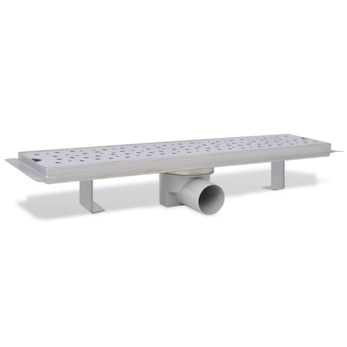 VIDAXL Drain de douche lineaire 530 x 140 mm acier inoxydable