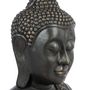 Voir la diapositive 3 : ATMOSPHERA Statue Bouddha  Tête Souriante  113cm Noir