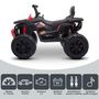 Voir la diapositive 3 : PLAY4FUN Quad électrique 2x 40W pour enfant - avec 4 suspensions, Marche AV/AR et Système audio