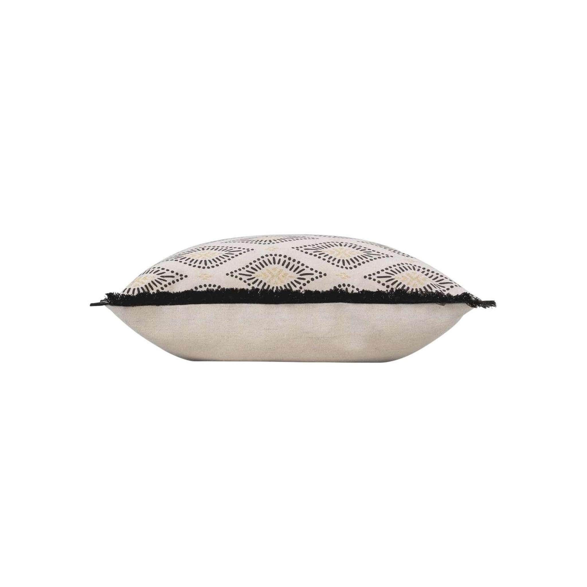 Voir la diapositive 2 : Douceur d'Intérieur Coussin déhoussable fell - polycoton imprimé métallisé - 45 x 45 cm - multicolore