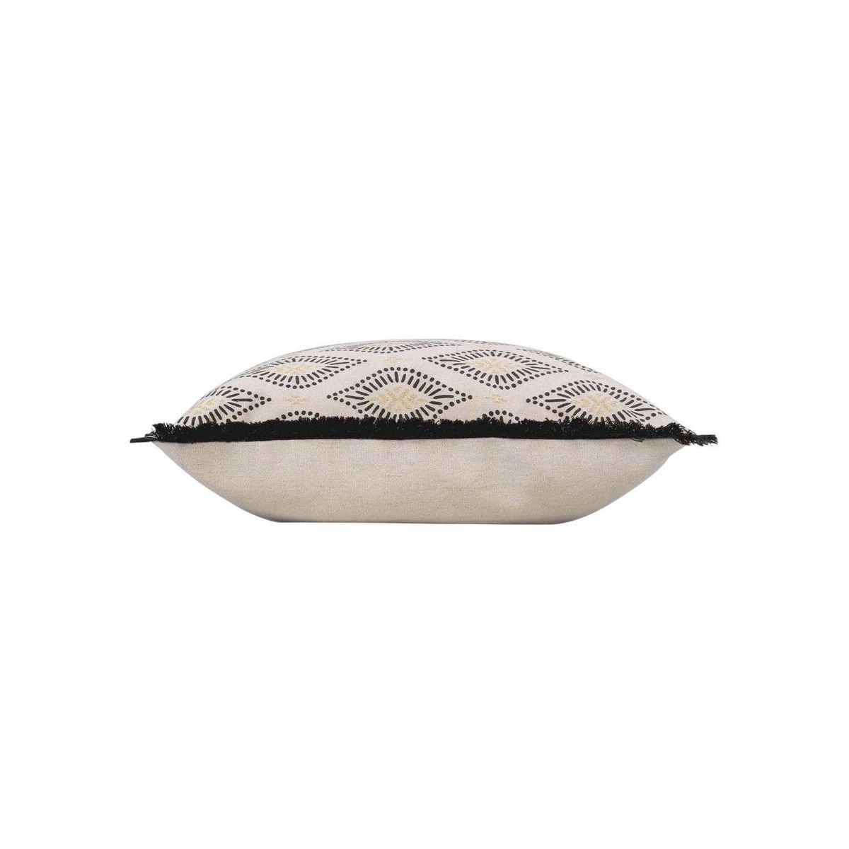 Douceur d'Intérieur Coussin déhoussable FELL - Polycoton imprimé métallisé - 45 x 45 cm - Multicolore