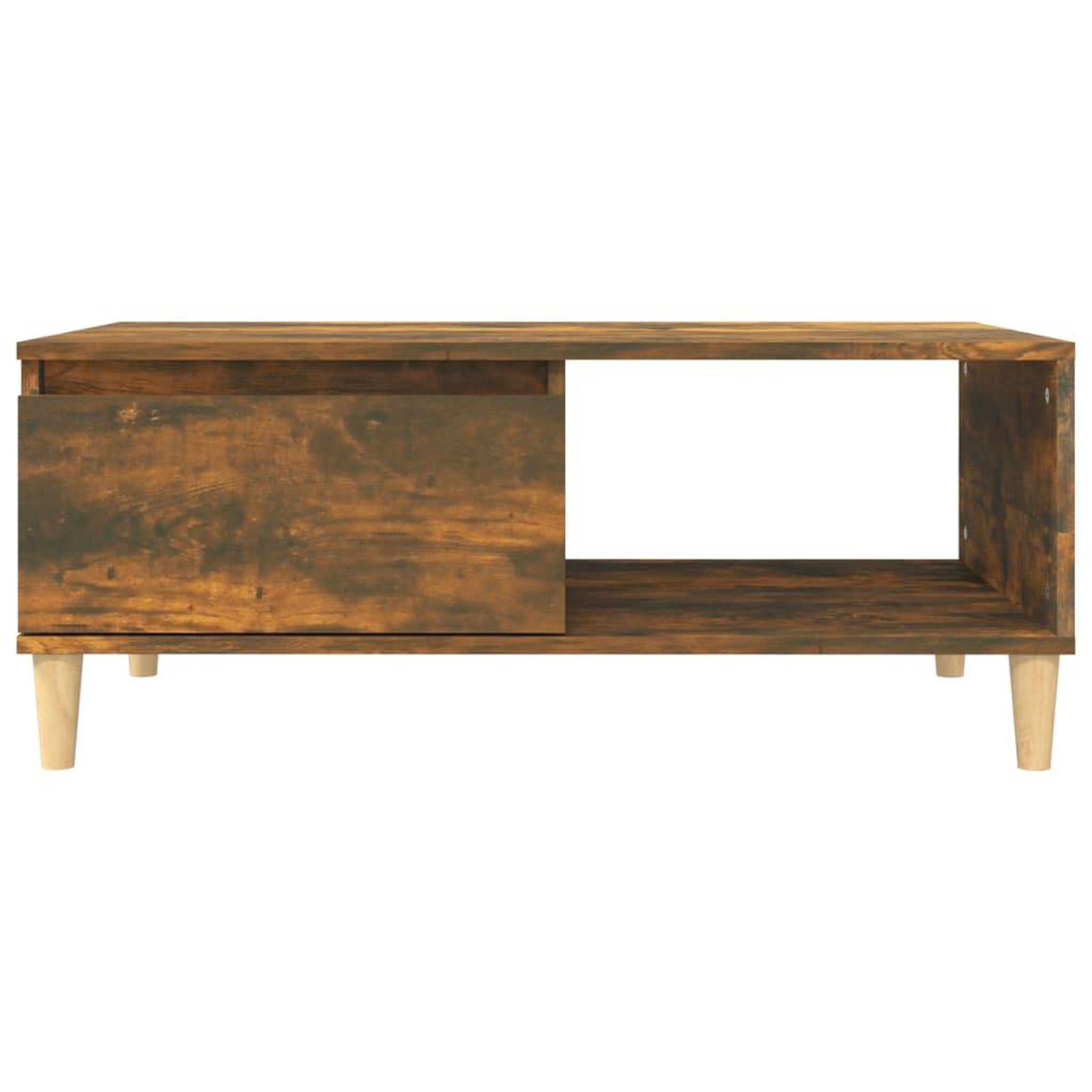 Voir la diapositive 5 : VIDAXL Table basse Chene fume 90x50x36,5 cm Bois d'ingenierie