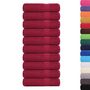 Voir la diapositive 2 : VIDAXL Essuie mains 10 pcs bordeaux 50x100 cm 360 g m² 100% coton