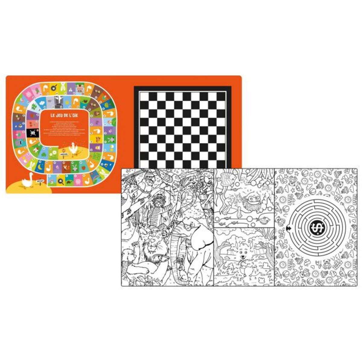 Paris Prix Table Basse 2 Covers  Kid  120cm Noir