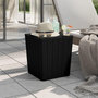 Voir la diapositive 1 : VIDAXL Table de jardin avec couvercle amovible noir polypropylene