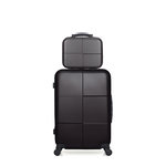 HERO HERO - Lot de 2 - Valise weekend et vanity CORONADO. Coloris disponibles : Beige, Bleu, Gris, Rose