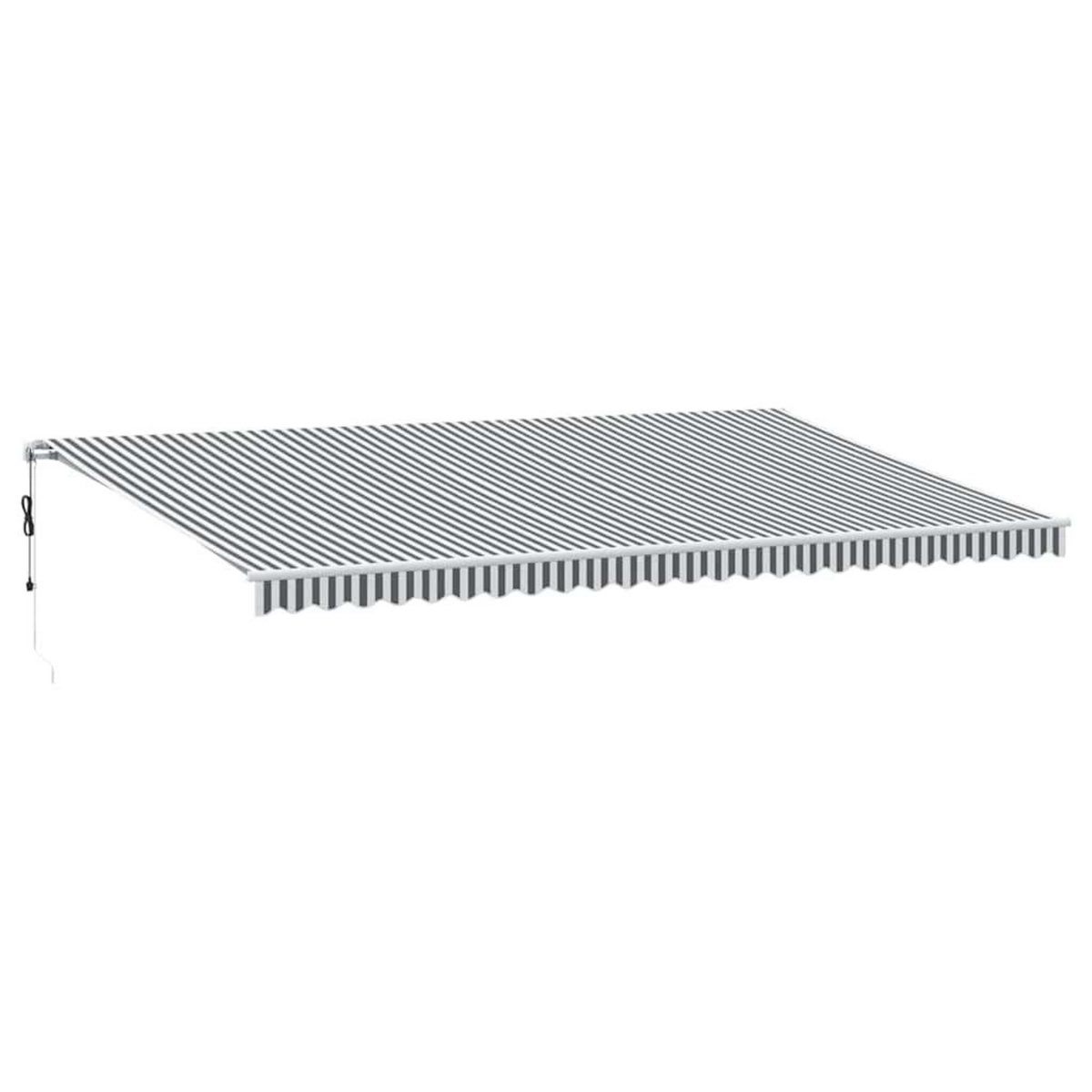VIDAXL Auvent retractable automatique avec LED anthracite et blanc