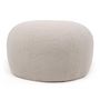 Voir la diapositive 2 : Paris Prix Pouf Rond Bouclette  Pilou  55cm Beige