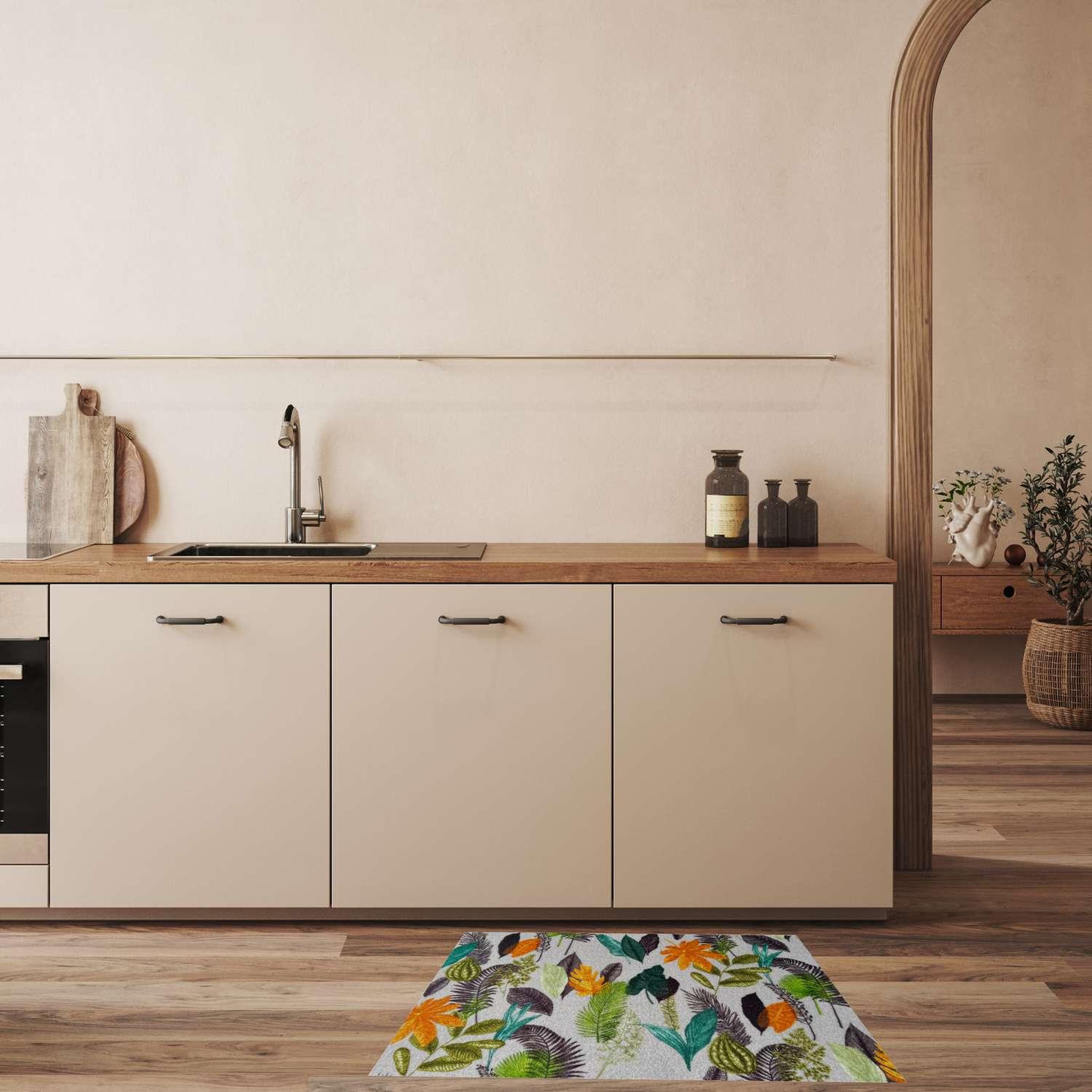 Voir la diapositive 2 : HABITABLE Tapis must en velours imprimé toin
