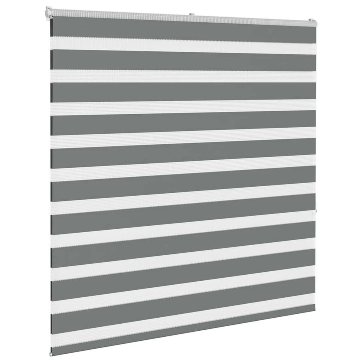 VIDAXL Store zebre gris fonce largeur du tissu 145,9 cm polyester