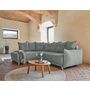 Voir la diapositive 3 : BEST MOBILIER Lena - canapé d'angle gauche convertible - 5 places - gris clair - style scandinave - gris clair