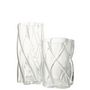 Voir la diapositive 2 : Paris Prix Vase Tourbillon en Verre  Swirly  25cm Transparent