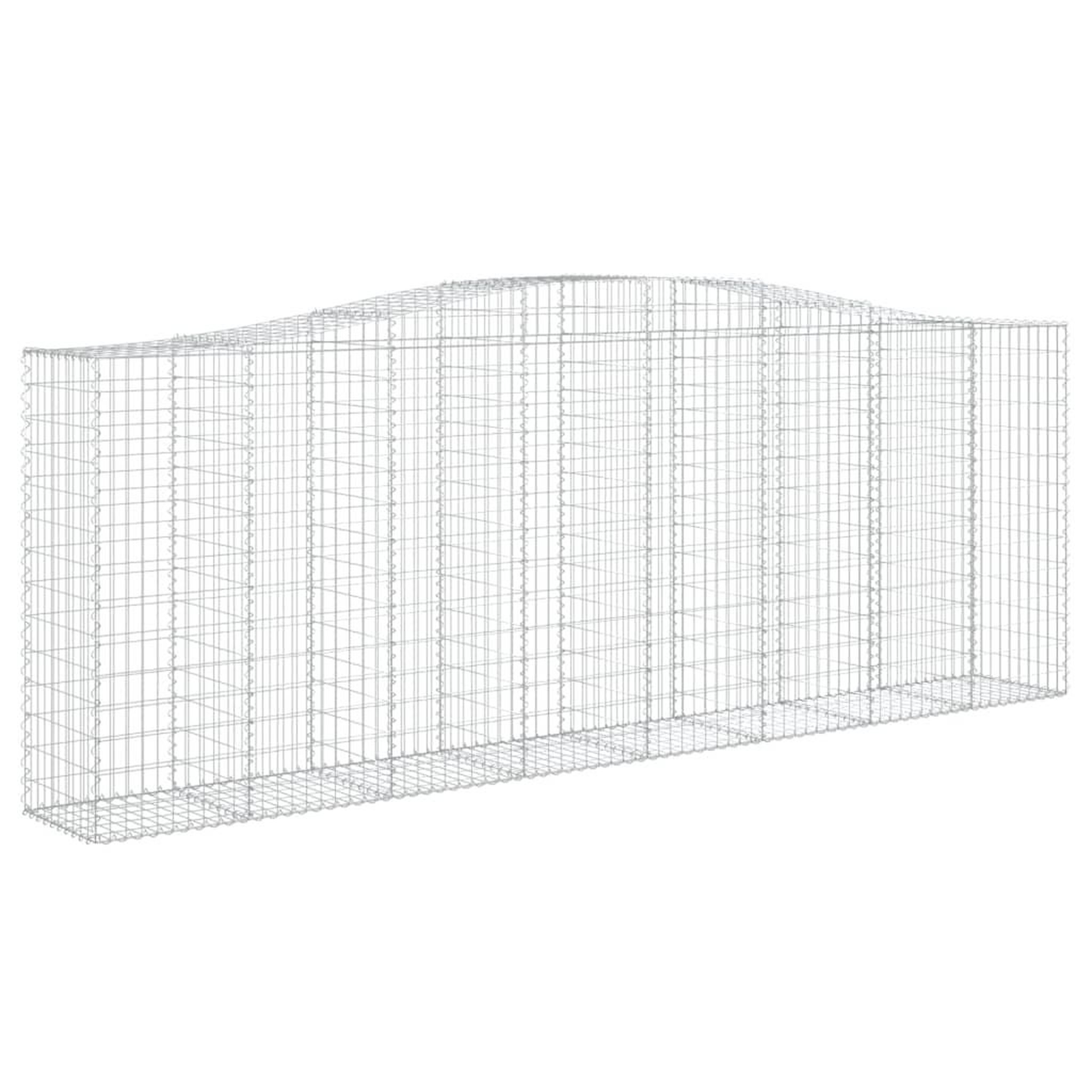Voir la diapositive 3 : VIDAXL Paniers a gabions arques 20 pcs 400x50x140/160 cm Fer galvanise