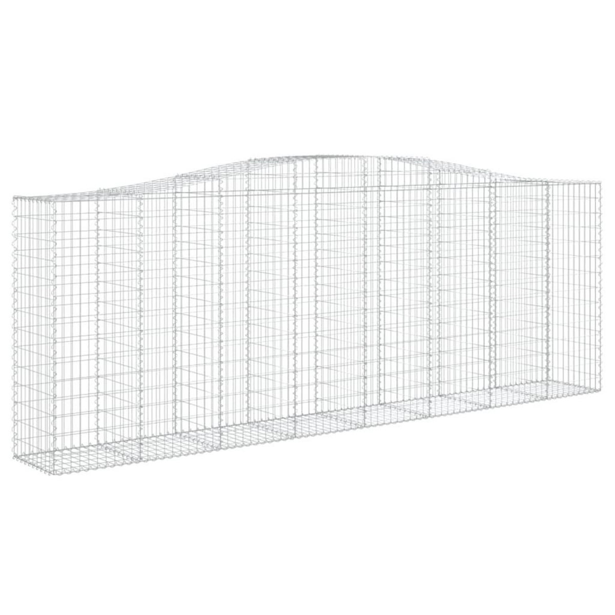 VIDAXL Paniers a gabions arques 20 pcs 400x50x140/160 cm Fer galvanise