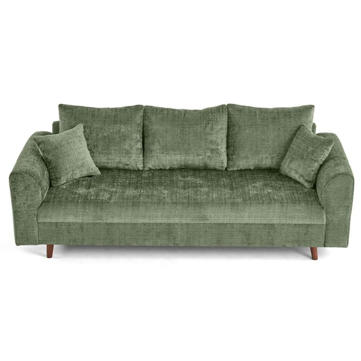 LISA DESIGN Rune - canapé droit 3 places en velours texturé