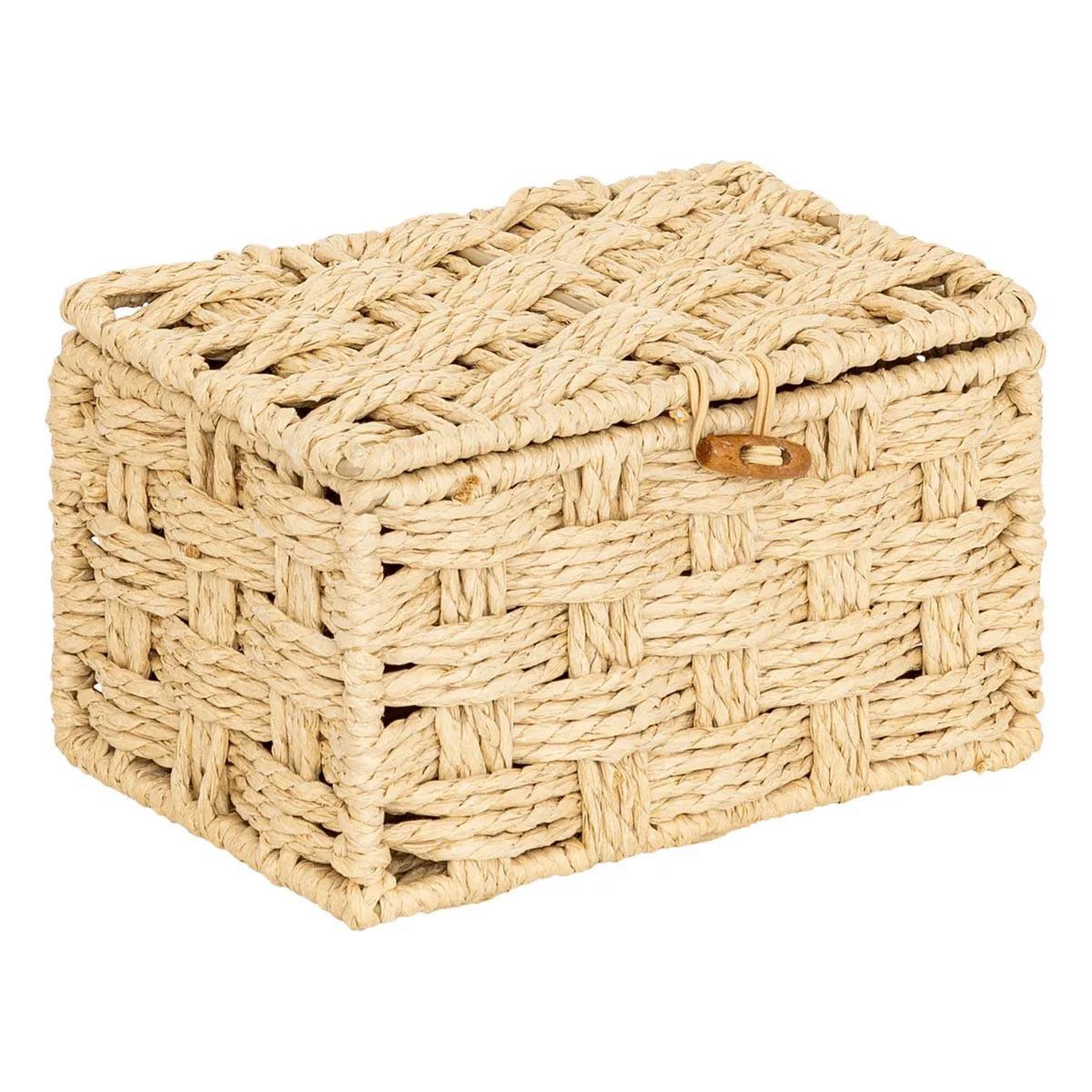 Voir la diapositive 4 : ATMOSPHERA Lot de 3 boîtes déco  elio  27cm naturel