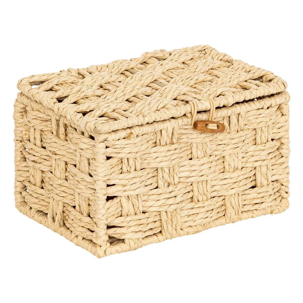 ATMOSPHERA Lot de 3 Boîtes Déco  Elio  27cm Naturel