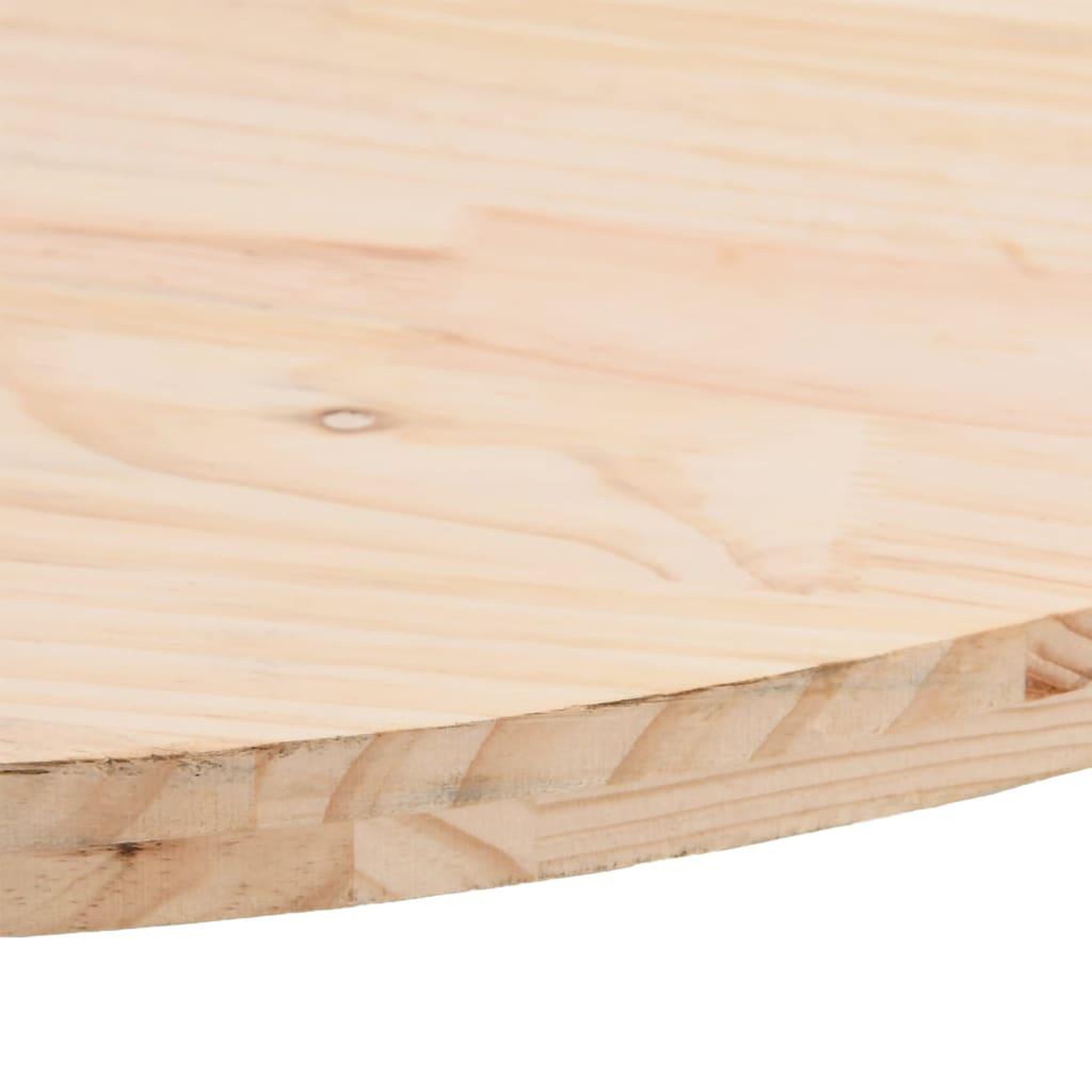 Voir la diapositive 5 : VIDAXL Dessus de table 70x35x2,5 cm bois de pin massif ovale
