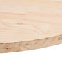 Voir la diapositive 5 : VIDAXL Dessus de table 70x35x2,5 cm bois de pin massif ovale