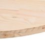 Voir la diapositive 5 : VIDAXL Dessus de table 70x35x2,5 cm bois de pin massif ovale