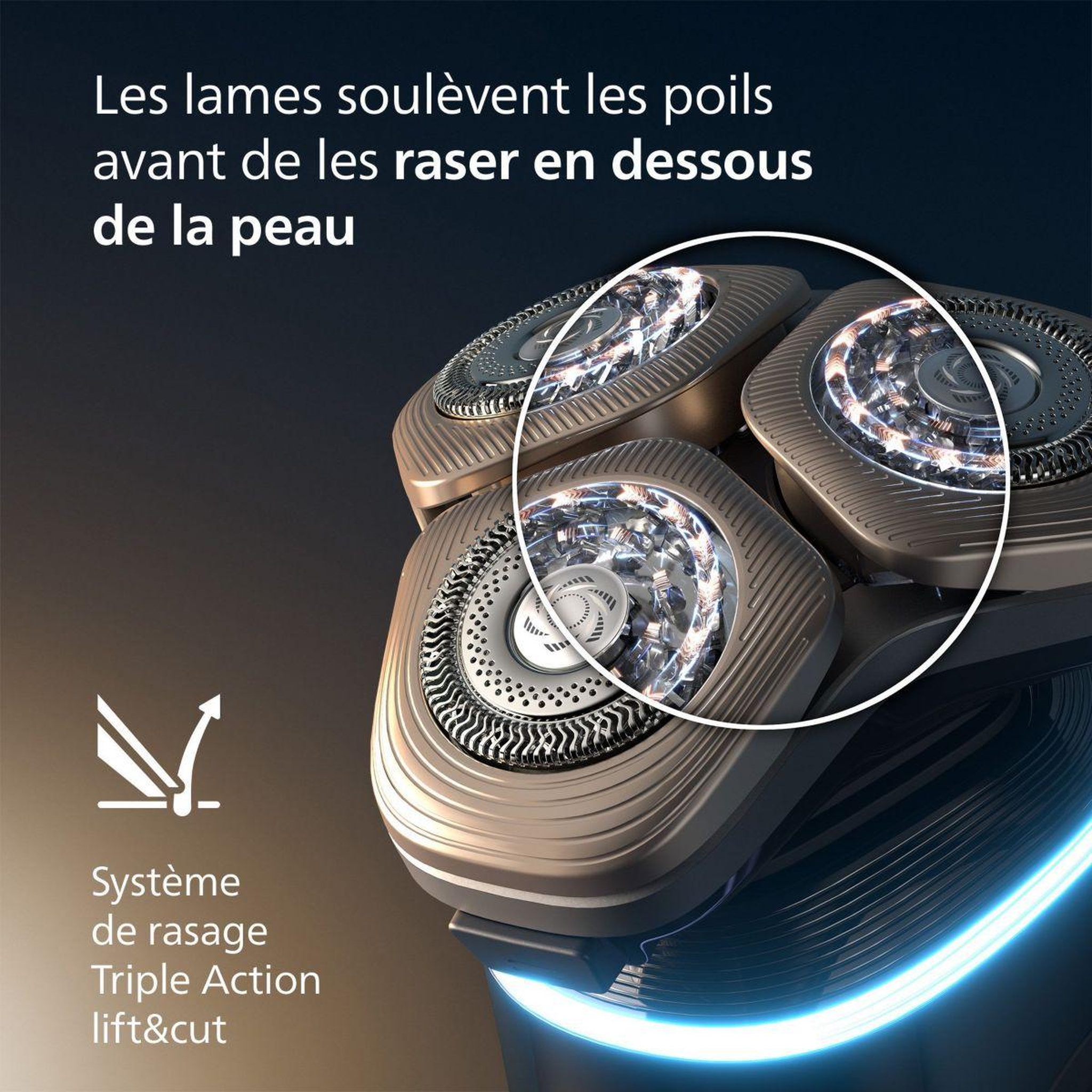 Voir la diapositive 4 : Philips Rasoir électrique XP9400/31 Serie i9000 Prestige Ultra 100 % étanche avec Skin IQ