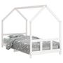 Voir la diapositive 2 : VIDAXL Cadre de lit pour enfants blanc 90x190 cm bois de pin massif