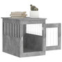 Voir la diapositive 5 : VIDAXL Meuble de cage pour chiens gris beton 55x75x65 cm