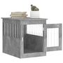 Voir la diapositive 5 : VIDAXL Meuble de cage pour chiens gris beton 55x75x65 cm