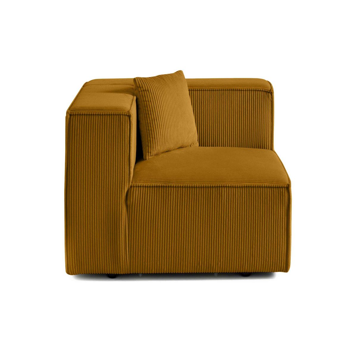 LISA DESIGN Arty - module d'assise droit - en velours côtelé