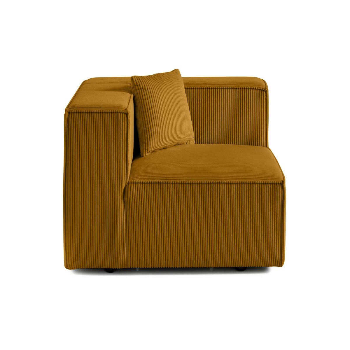 LISA DESIGN Arty - module d'assise droit - en velours côtelé