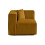 Voir la diapositive 6 : LISA DESIGN Arty - module d'assise droit - en velours côtelé