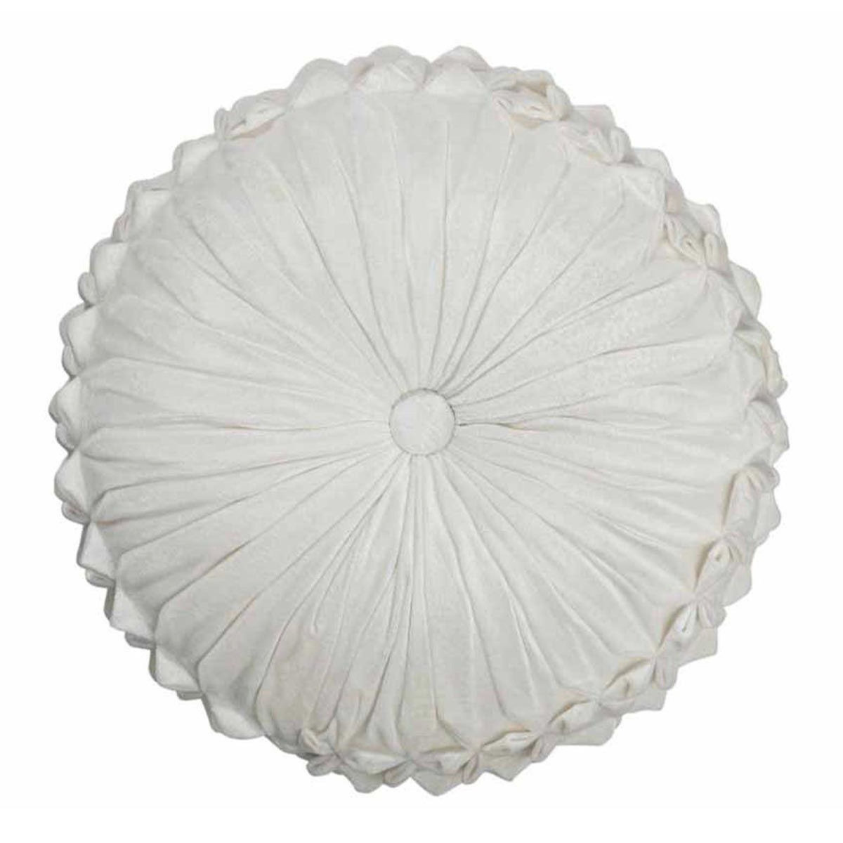 Paris Prix Coussin Rond Design  Viva  43cm Blanc