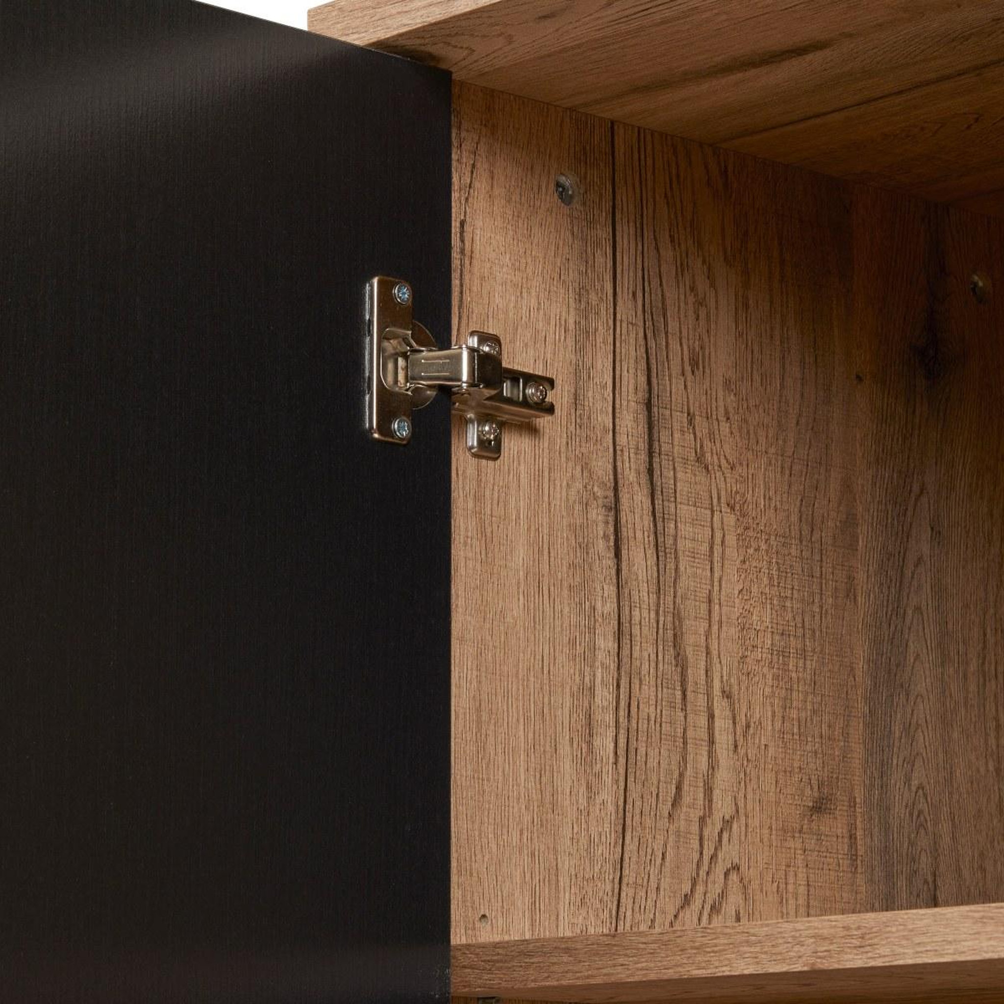 Voir la diapositive 5 : JLC KREATION Vitrine en bois avec porte vitrée avec led pedro