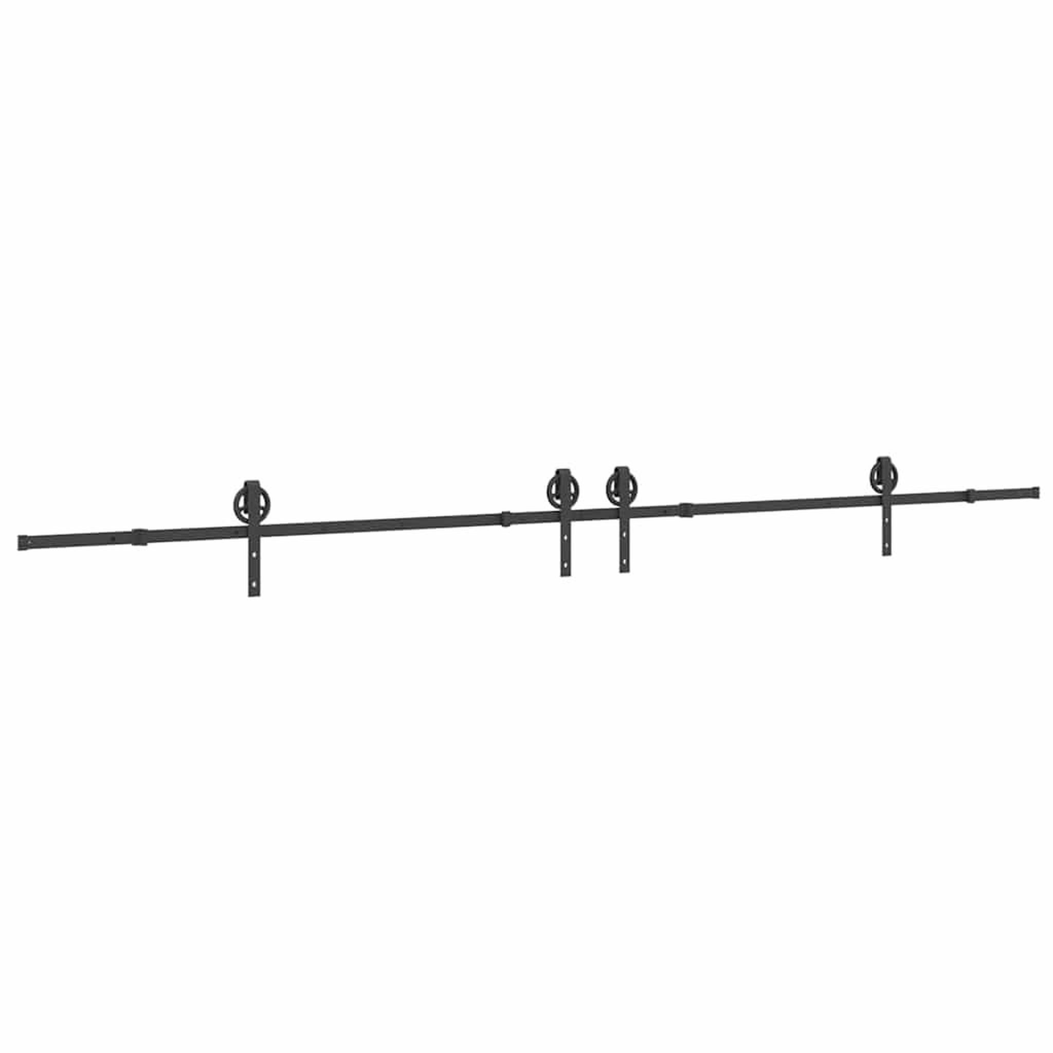 Voir la diapositive 2 : VIDAXL Kit de quincaillerie de porte coulissante 400 cm acier noir