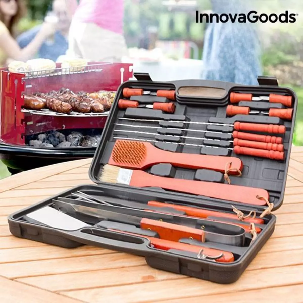 INNOVAGOODS Mallette pour barbecues InnovaGoods (18 Pièces)